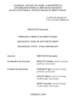 Persoana juridică în drept public: Rezumatul tezei de doctor în drept